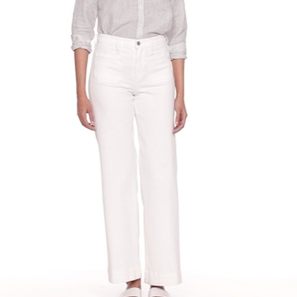 BR  High-Rise Wide-Leg Patch Pocket Jeans / NWT - Picture 2 of 4